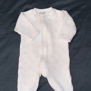 Kissy Kissy Jacquard Pink Footie